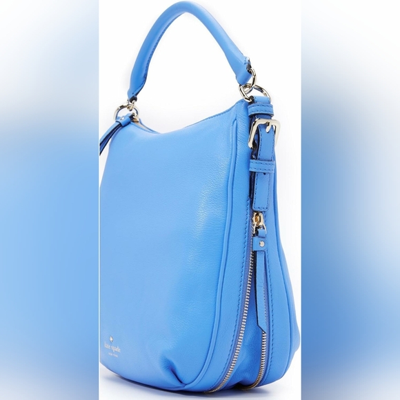 Kate Spade Blue Cobble Hill Small Ella Crossbody Tote Handbag Purse - Picture 3 of 13